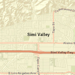 Santa Susana Street Map