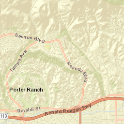 19321 Pauma Valley Dr, Northridge, CA Street Map