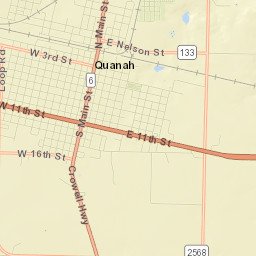 Quanah Street Map