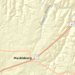 Hackleburg Street Map
