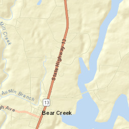 Bear Creek Street Map
