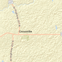 Crossville Street Map