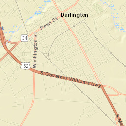 Darlington Street Map