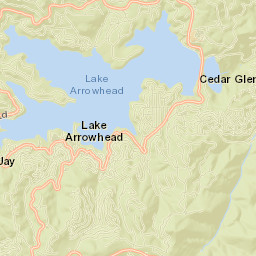 Lake Arrowhead Street Map