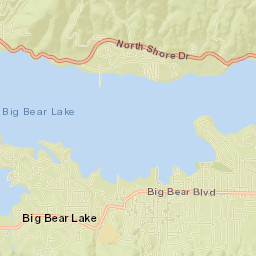 Big Bear Lake Street Map