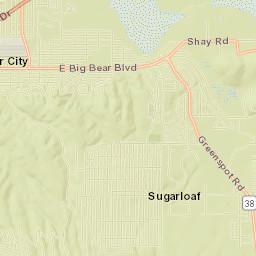 Big Bear City Street Map