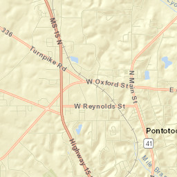 Pontotoc Street Map