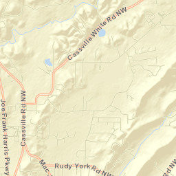 Bartow County Street Map