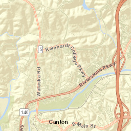 Cherokee County Street Map
