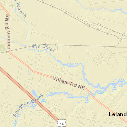 Leland Street Map