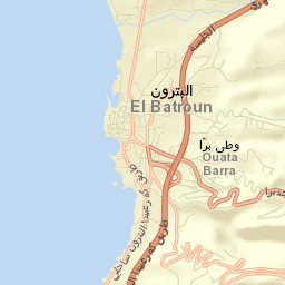 Batroûn Street Map