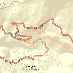 Bcharré Street Map
