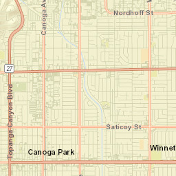 Canoga Park Street Map