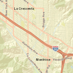La Crescenta-Montrose Street Map