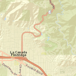 La Cañada Flintridge Street Map
