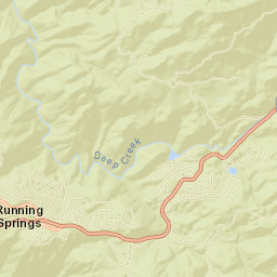 Running Springs Street Map
