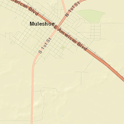 Muleshoe Street Map