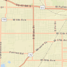 2100-2398 South Orlando Street, Pine Bluff Street Map