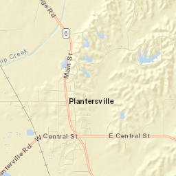 Plantersville Street Map