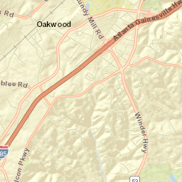 Oakwood Street Map