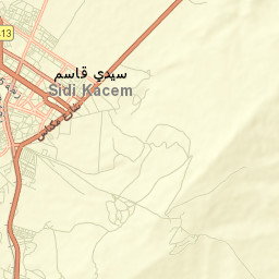 Sidi Qacem Street Map
