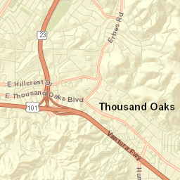 Thousand Oaks Street Map