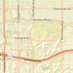 Woodland Hills Street Map