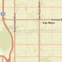 Van Nuys Street Map
