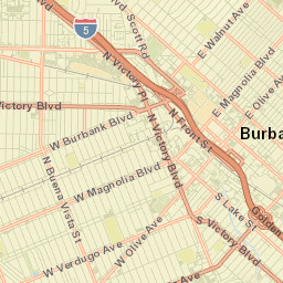 Burbank Street Map