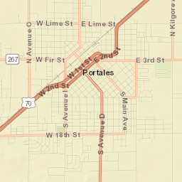Portales Street Map