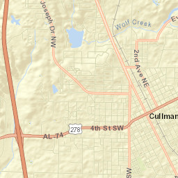 Cullman Street Map