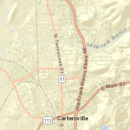 Cartersville Street Map