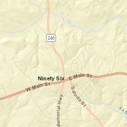Ninety Six Street Map