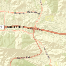 Agoura Hills Street Map