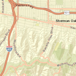 Sherman Oaks Street Map