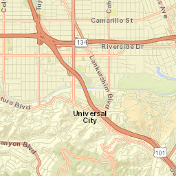Universal City Street Map