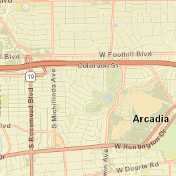 East Pasadena Street Map