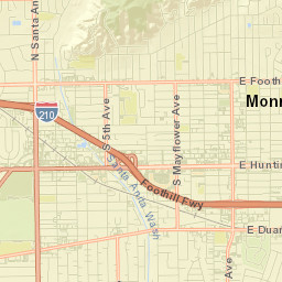 Monrovia Street Map