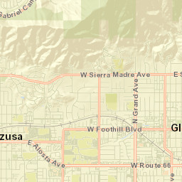 Glendora Street Map