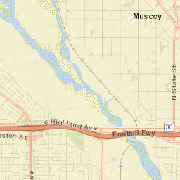 Muscoy Street Map