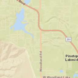 Pinetop-Lakeside Street Map