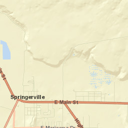 Springerville Street Map