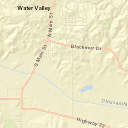 Water Valley Street Map