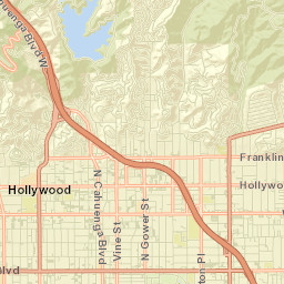 Hollywood Street Map