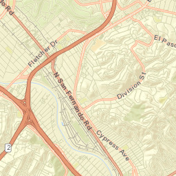 3718-3720 San Fernando Rd, Glendale, CA Street Map