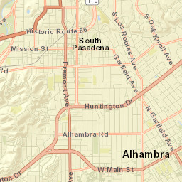 South Pasadena Street Map