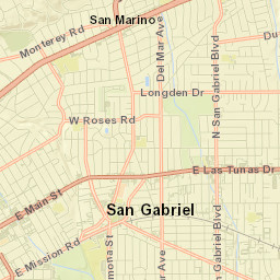 East San Gabriel Street Map
