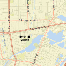North El Monte Street Map