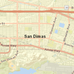 San Dimas Street Map