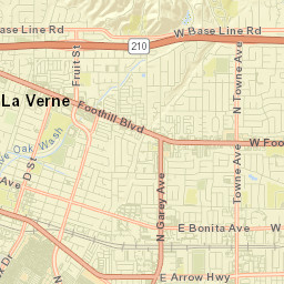 La Verne Street Map